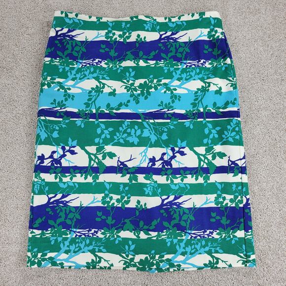 Talbots Womens Skirt 12 Green & Purple Lot of 2 Pencil Straight Stretch Casual - Picture 3 of 16